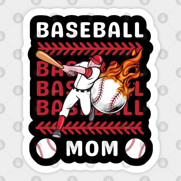 My Favorite Baseball Player Calls Me Mom Gift for Baseball Mother mommy mama Sticker by BoogieCreates